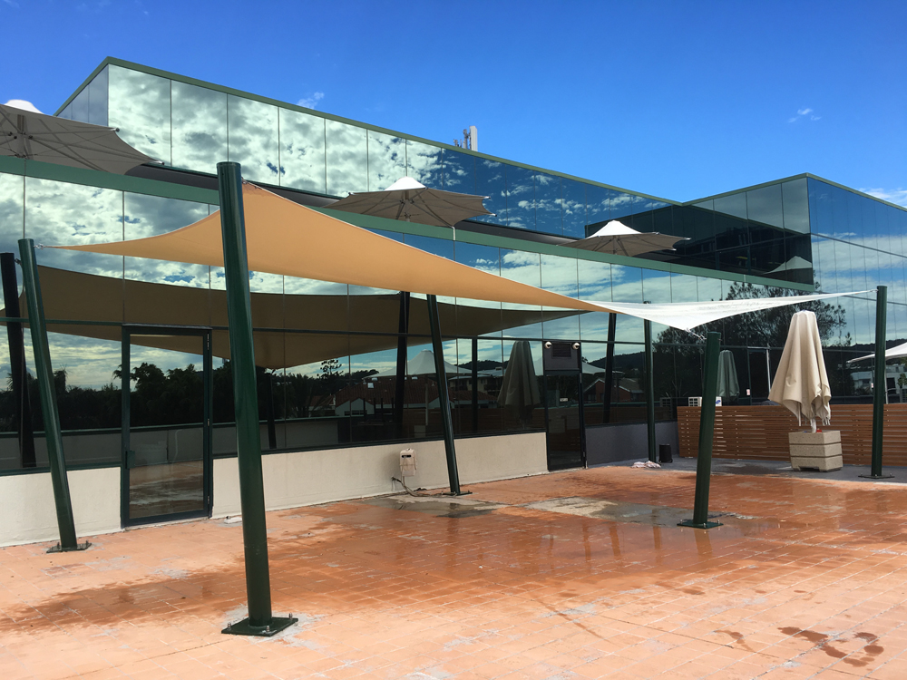 Break area shade sail