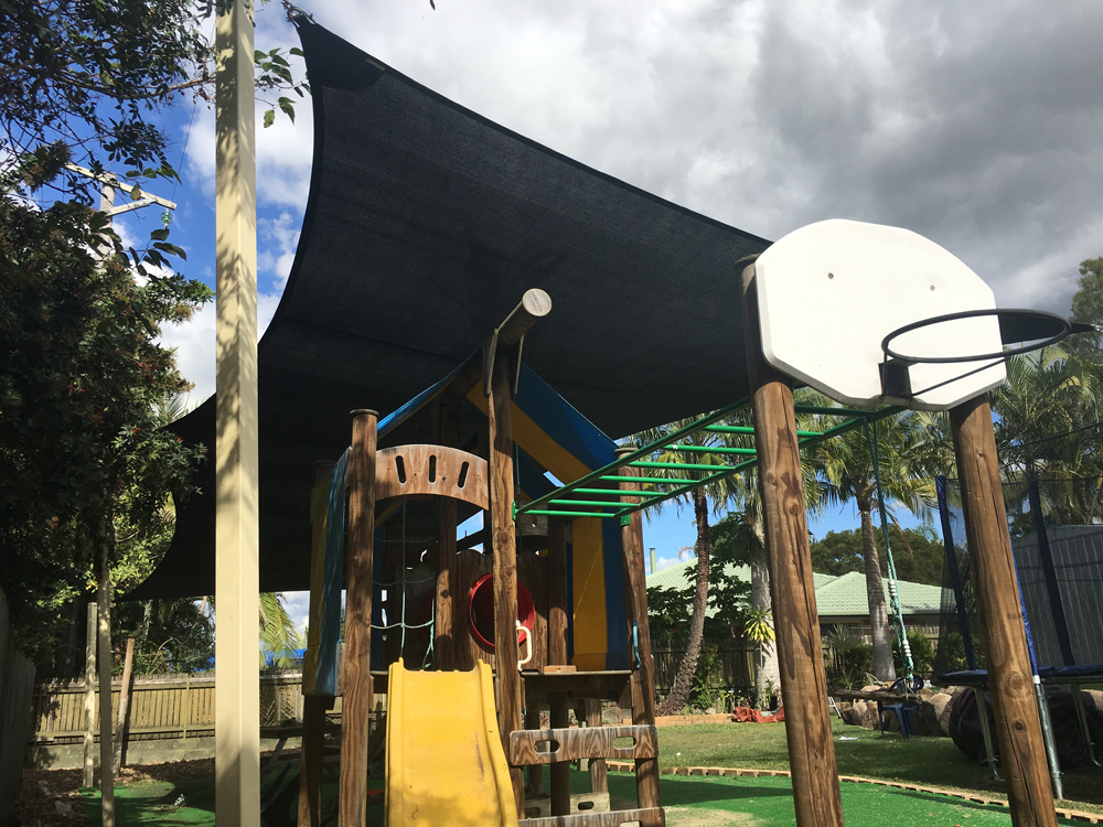 Playground shade sail