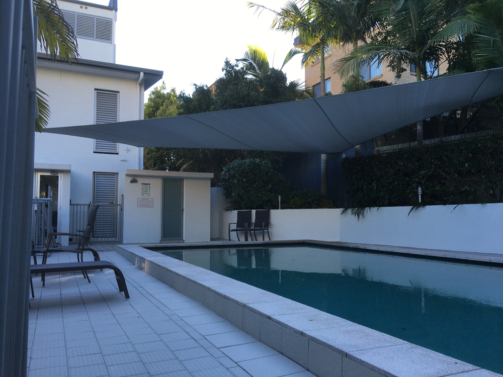 Pool shade sail