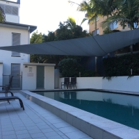 Pool shade sail