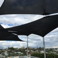 pool area shade sails